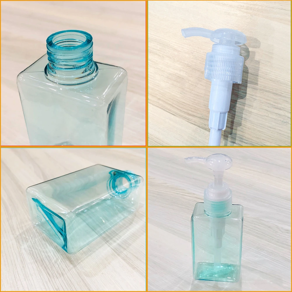 2Pcs 100ml Clear Recyclable Plastic Compression Bottle for Home Furnishing or Travel use and Shower Gel or Cosmetic Empty Bottle