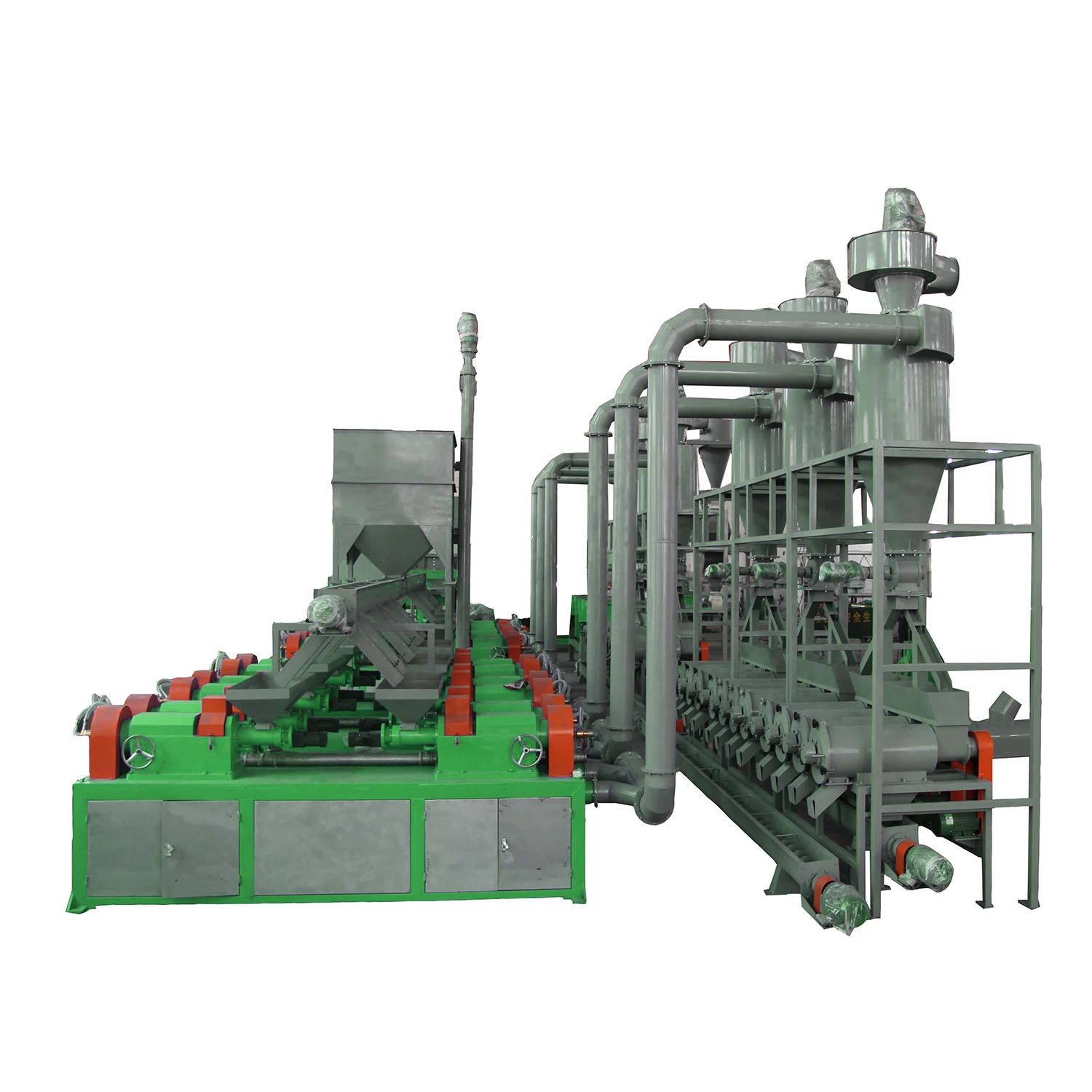 Shredwell Tire Recycling Equipment for 30-120 mesh Rubber Powder Plant Tire Shredder Machine