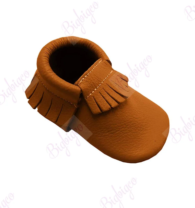 Genuine Leather Baby Non-slip Sole Moccasins Genuine Leather First Walkers Moccasins