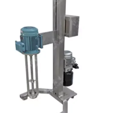 Factory pneumatic lifting  beverage homogenizer/emulsifier/high shear mixer