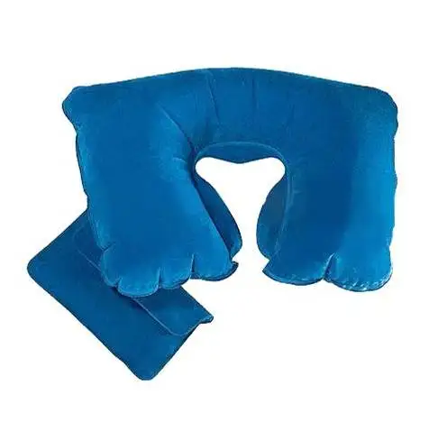 Wholesale Flocking Cheap Travel Pvc Inflatable U Neck Pool Pillow