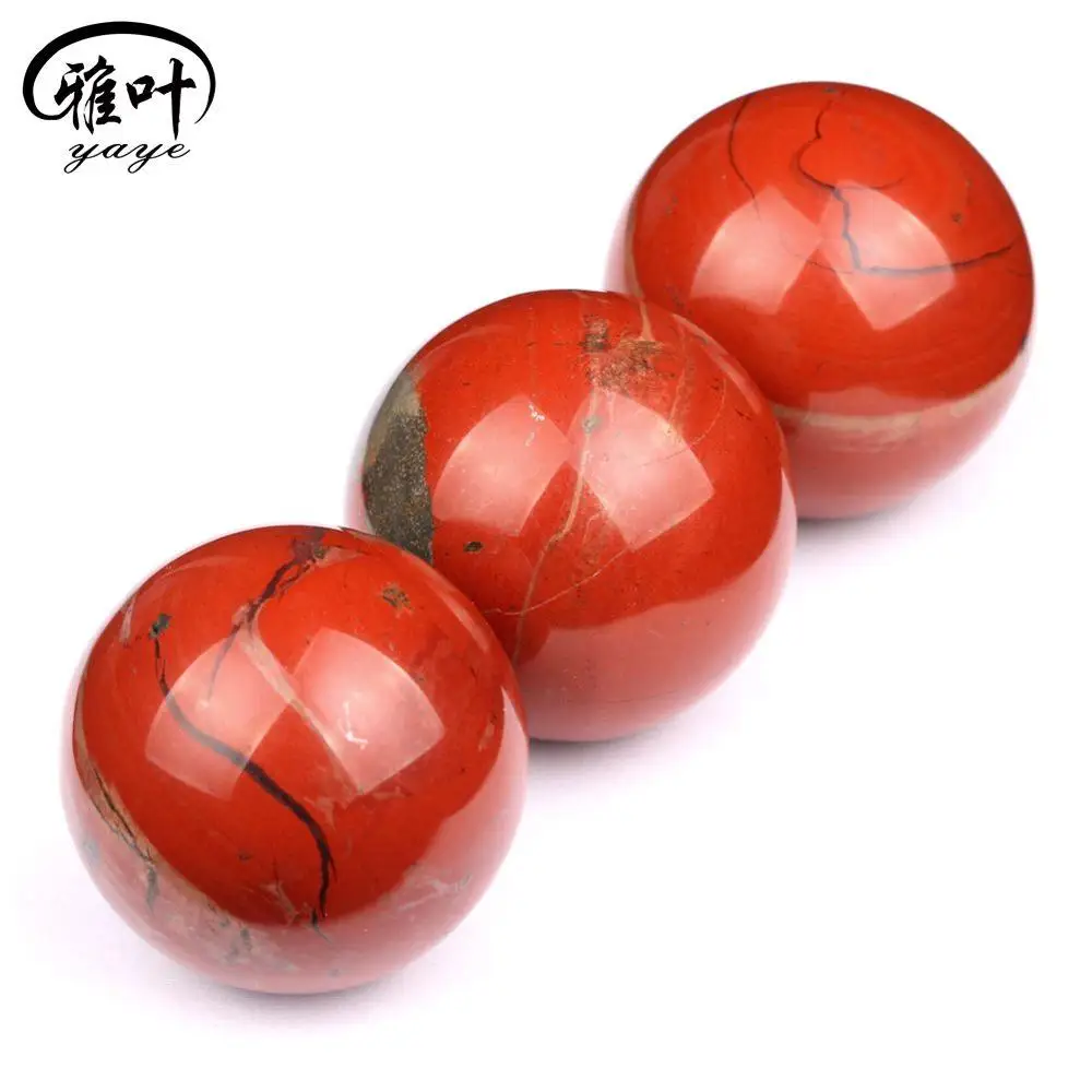 Wholesale Nature Stone Ball Stone Sphere Red Jasper Crystal Ball