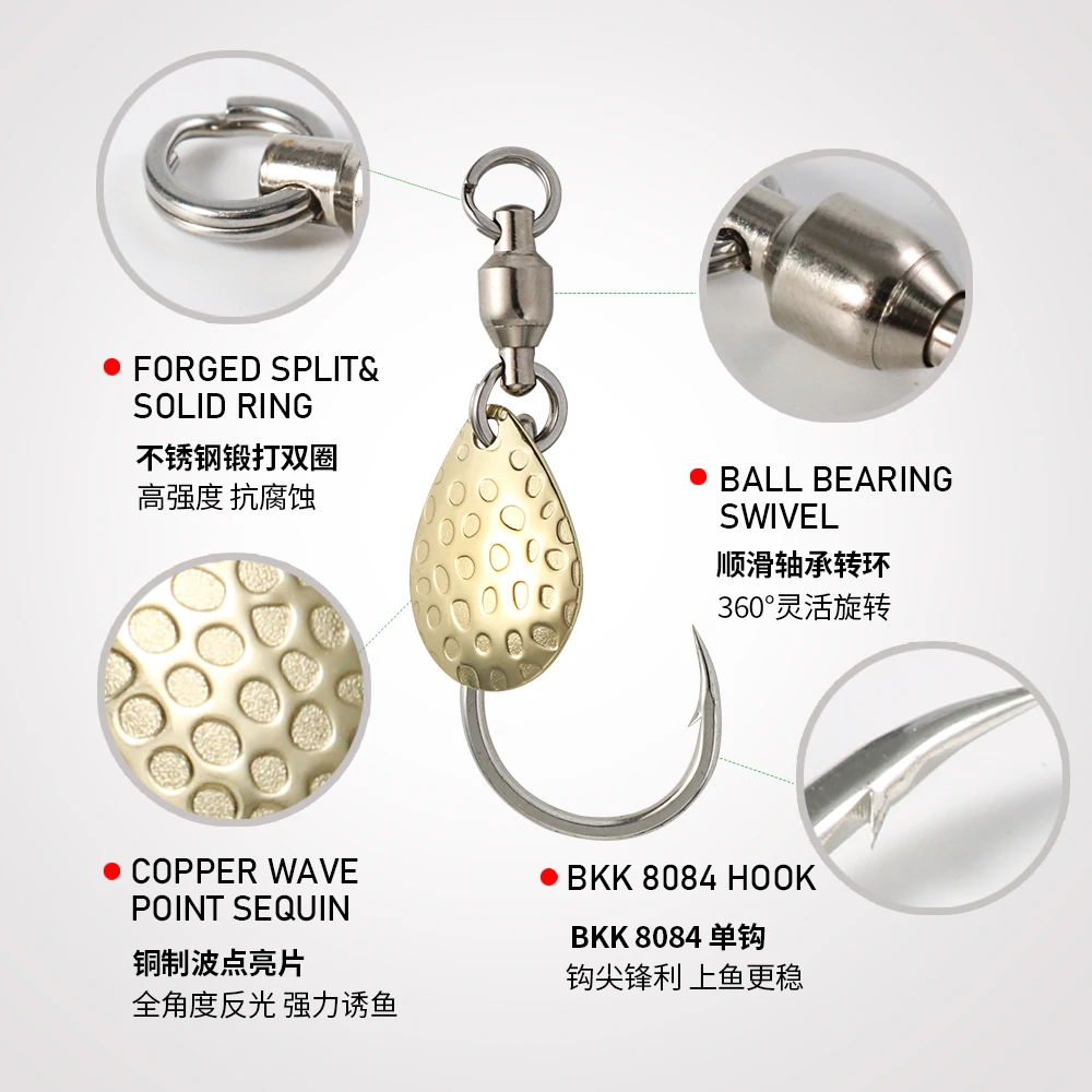 Jigging pro S M L Single Hook With Spoon For Metal Jig Assist Hook Jigging Sharp High Carbon Steel Fishing Hooks