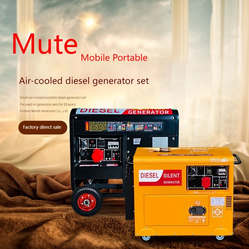 3kva 5kva 8kva Silent Diesel Generator Set For Home And Outdoor Use Alternator 3-phase Good Price