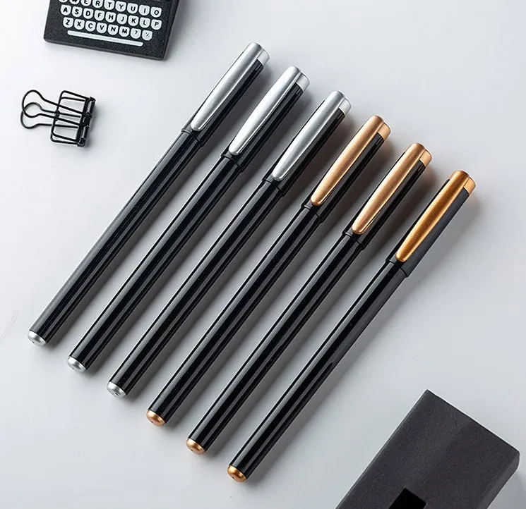 Promotional Gel Pen Fountain sign pen plastic cheap adverting pen with custom logo Students Stationery