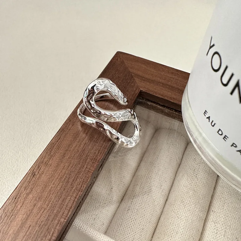 925 sterling silver fashion ring fashionable South Korea heavy industry ring wholesale
