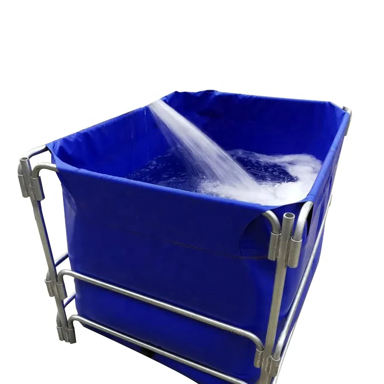 Round Shape Collapsible PVC Coated Fish Pond Tank Material Tarpaulin Cover