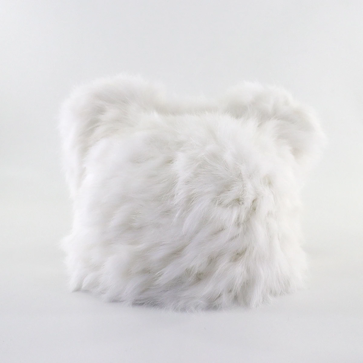 custom Woman Winter Real Rabbit Fur Beanie Hats animal Cat ears warm winter cap for girls drop shipping