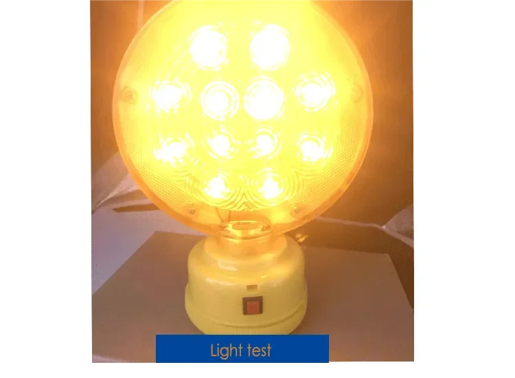 Portable Traficlight Revolving Beacon Light 12v 24v Led Solar Caution Lights For Road Works