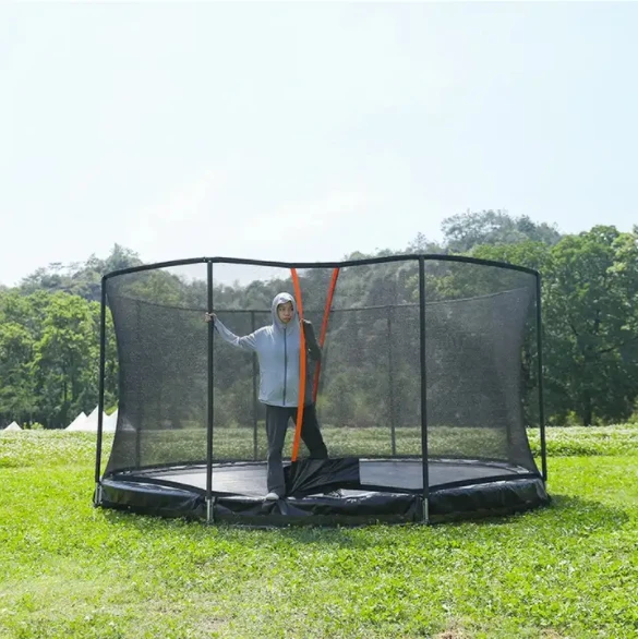 Haotong 10FT 14TF 16FT Outdoor Fitness Equipment Adult Kids Fitness Elastic Trampoline Outdoor Large Trampoline