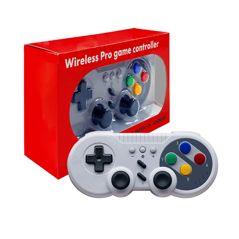 Wireless Double Vibration Switch Game Controller Retro Turbo Switch Joystick Motion Sensing PC Video Gamepad