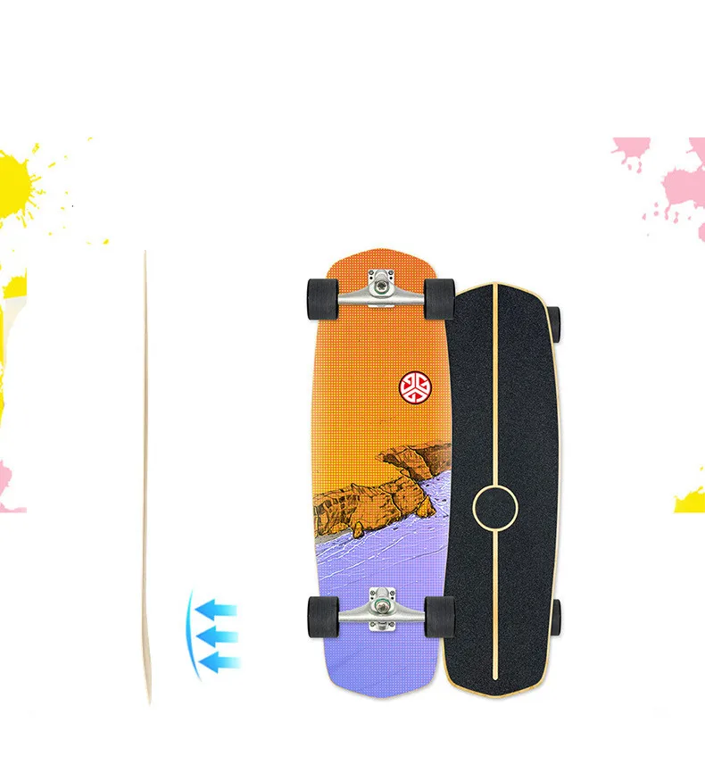 Manufacturer directly supply skateboard land surfboard bracket beginner surfboard Carver Snowboard exercise board