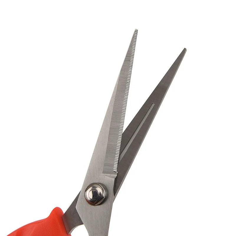 Bypass Garden Scissor Pruning Shear For Fruit Pick Up with Soft Plastic Handle Multi-Function Fruit Picking Trimming Scissors