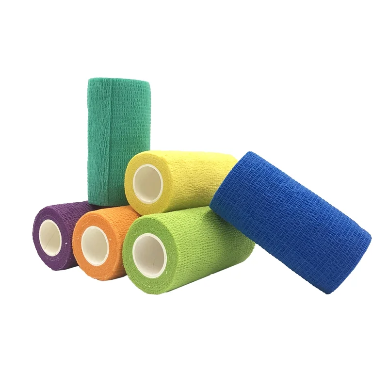 
Vet Wrap Waterproof Colored Cohesive Elastic Bandage 