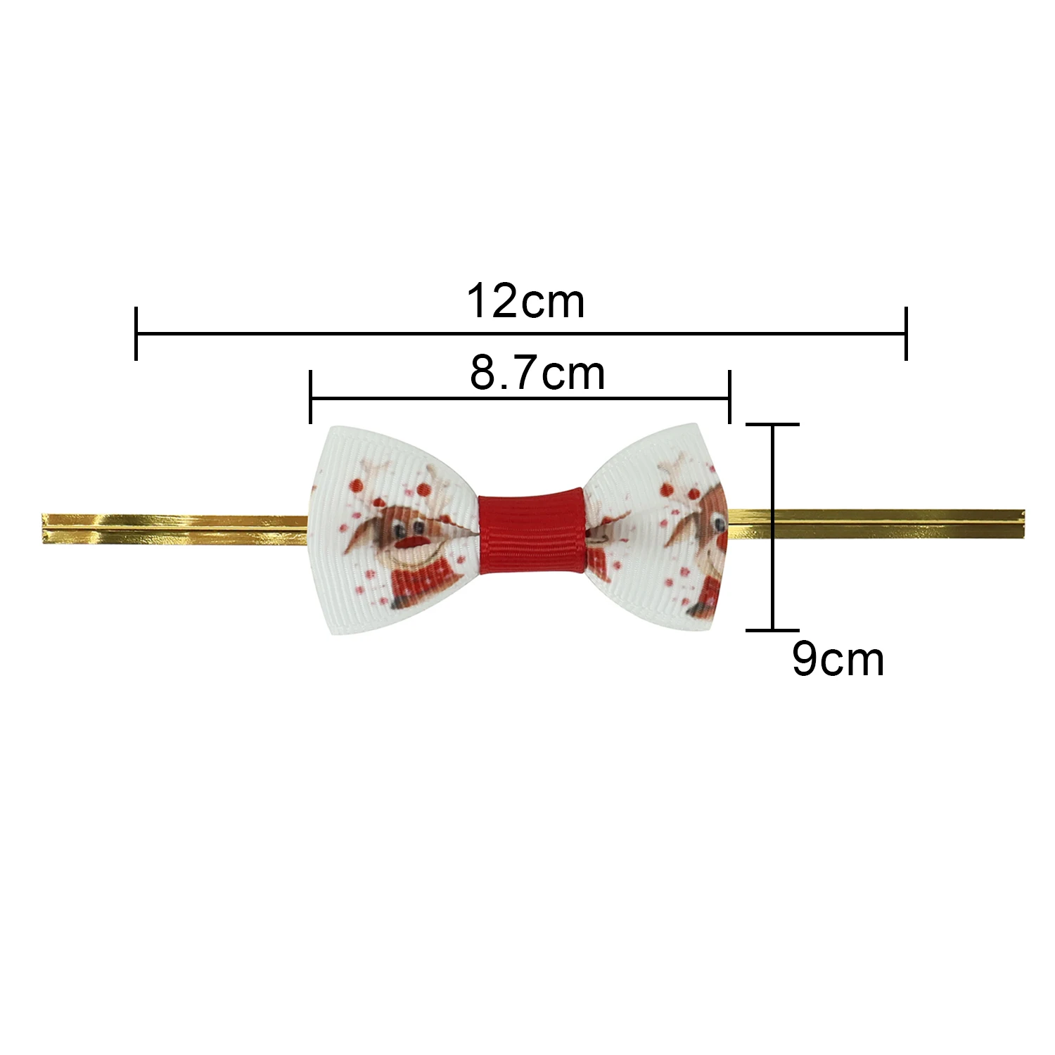 Wholesale Home DIY Crafts Christmas Tree Ornament Hanging Wreath Wrapping Decoration Ribbon Gift Bows With Jingle Bell Pendant