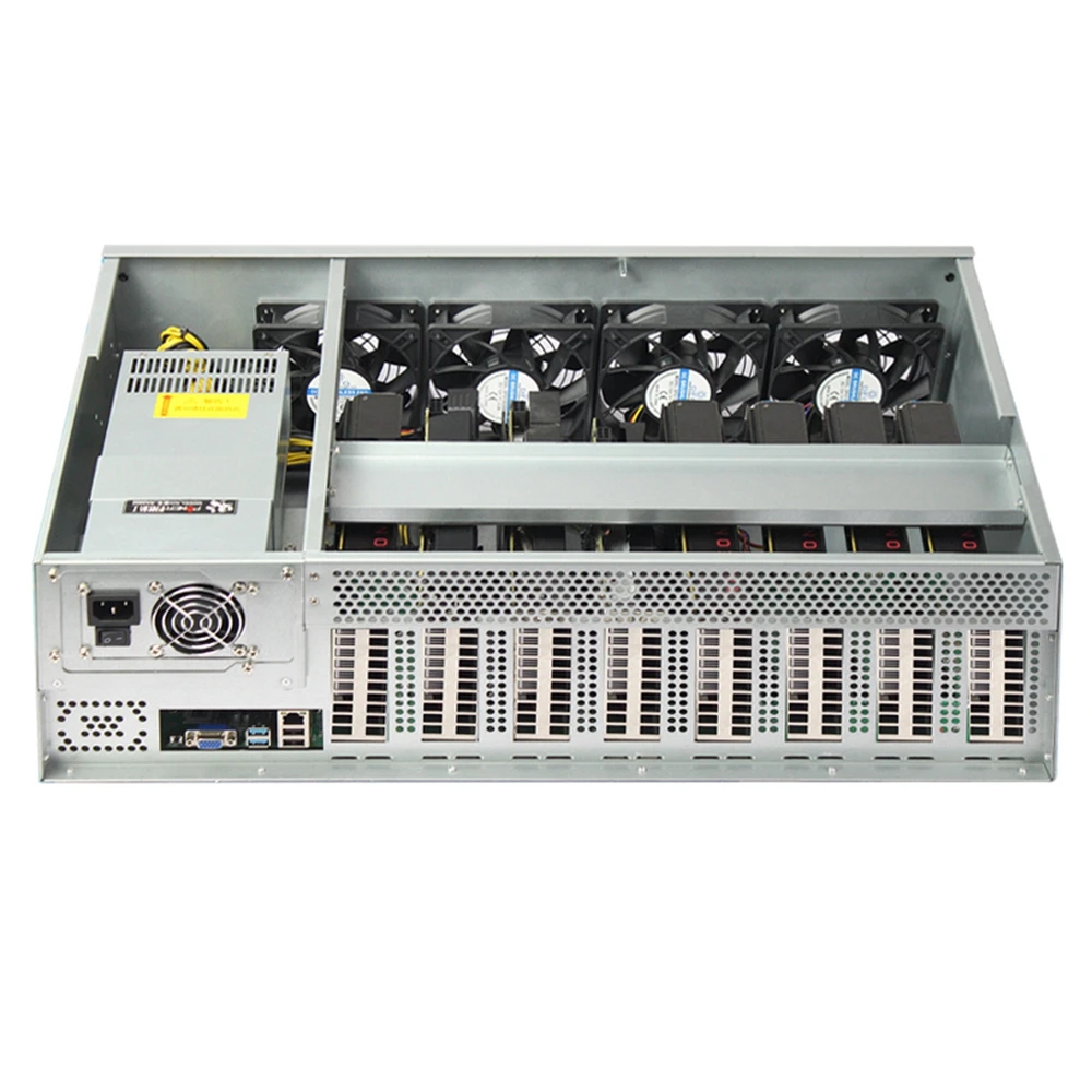 Совершенно новый 8gpu Rig импульсный источник питания GPU Rig B85 корпус графической карты RX 580
