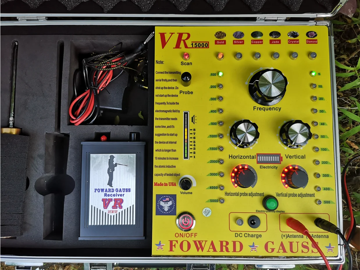 VR15000 Mulf-function Underground Gem Diamond Gold Copper Gold Metal Detector VR-15000 Gold Detector 500m Depth