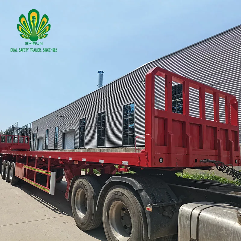 20 футов 40 футовый контейнер плоский бортовой полуприцеп 3 Оси Китай низкий прицеп шасси полуприцепа