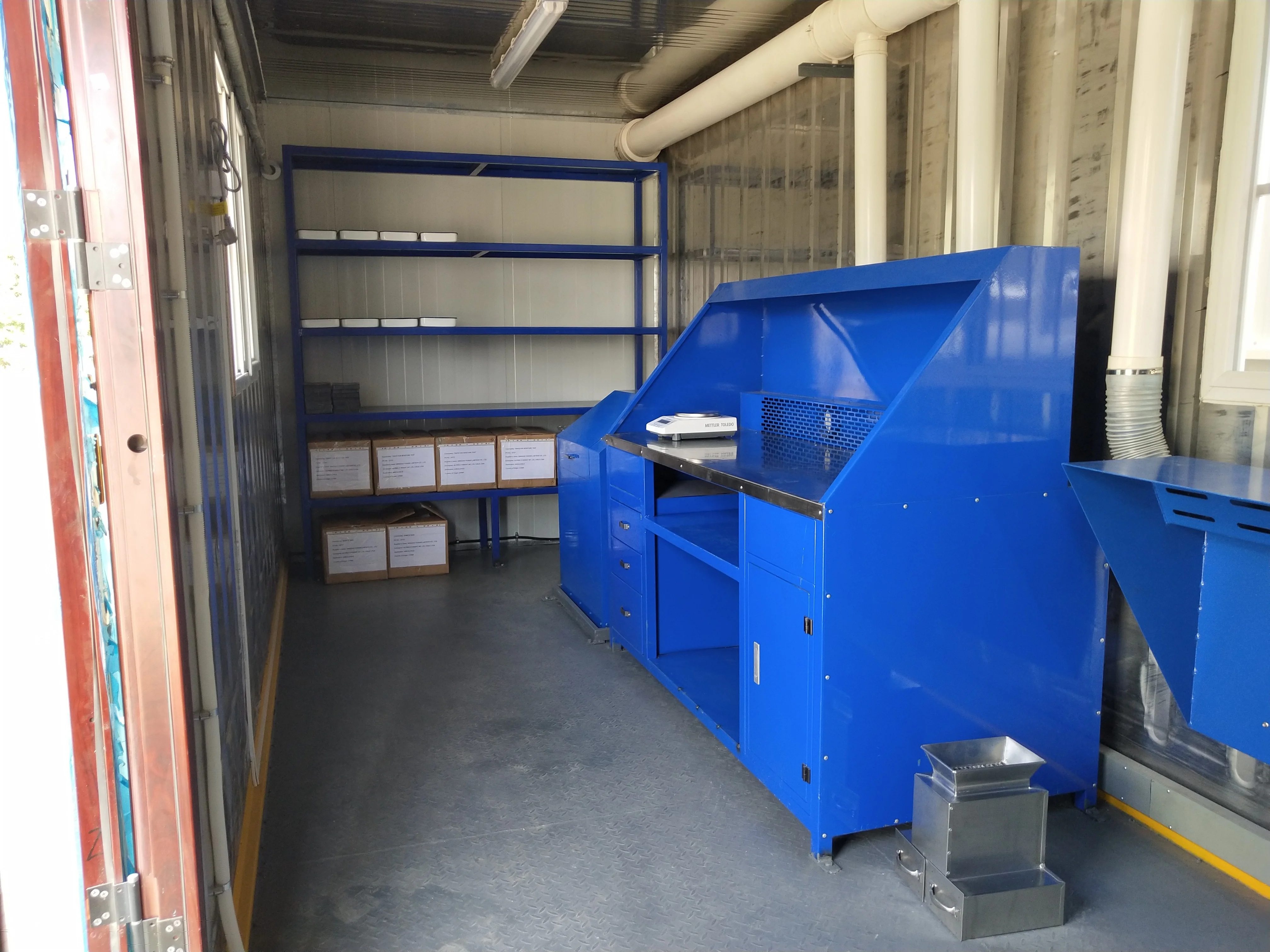 Мобильная лаборатория контейнеров для подготовки образцов