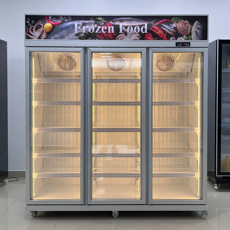 Commercial Restaurant Shop Drink Milk Showcase Beverage Cooler Display Chiller