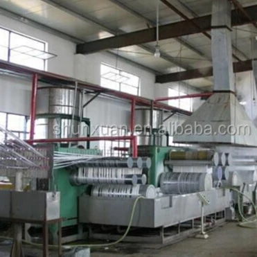 
 Линия по производству полиэфирного штапельного волокна из ПЭТ-переработанных хлопьев для бутылок  