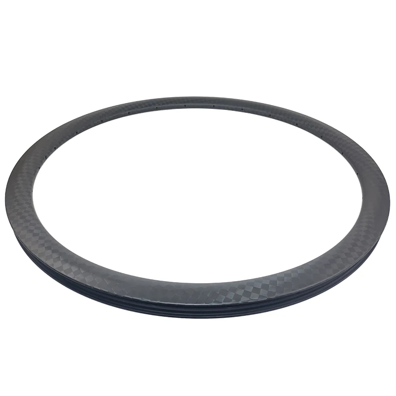 
375g/pcs LightWeight Road Bicycle 35mm Deep Carbon Rim 700C Clincher Tubeless Disc 25mm Wide Gravel Wheel UD 3K 12K Matte Glossy 