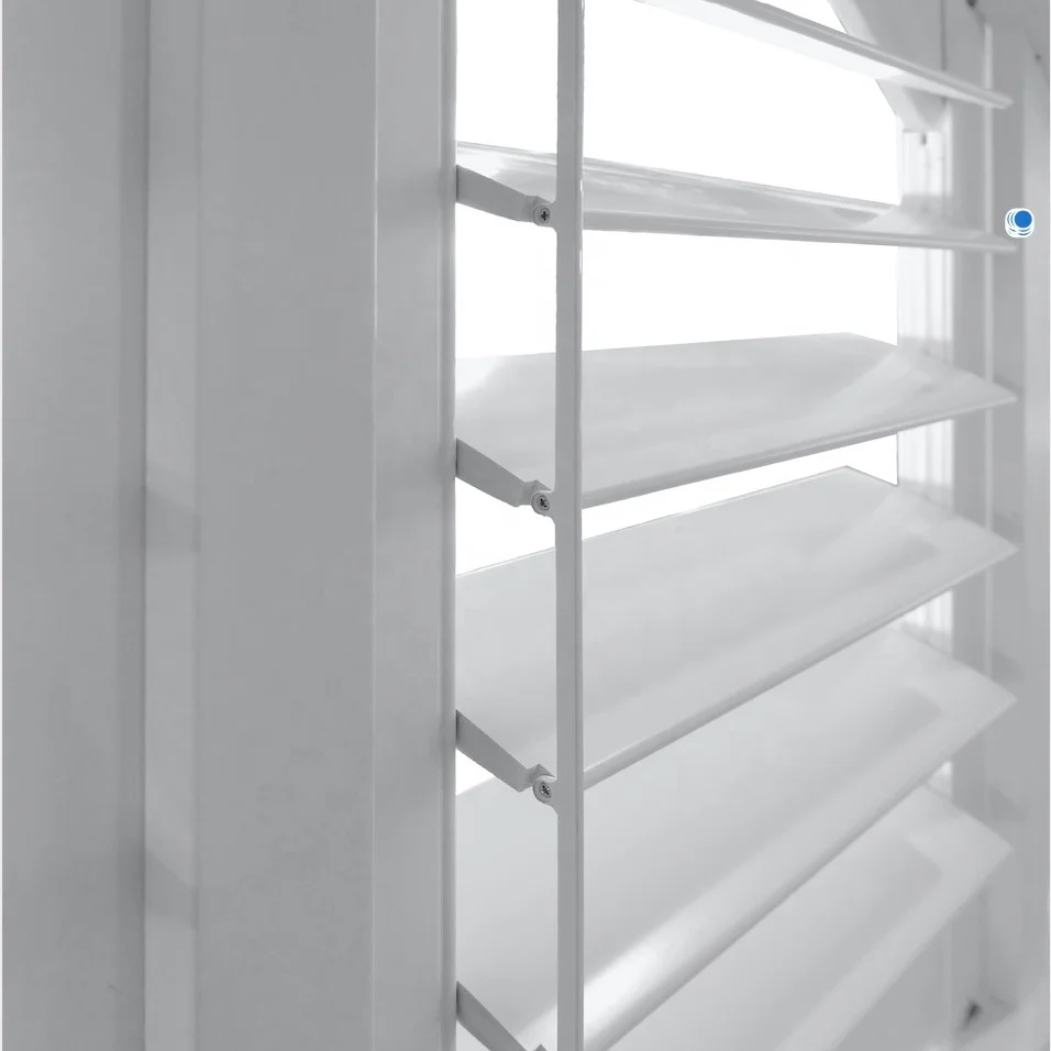 LIVING SPACE High quality interior PVC finished window shutters Plastic plantation louvre hurricane shutters direct from factory
