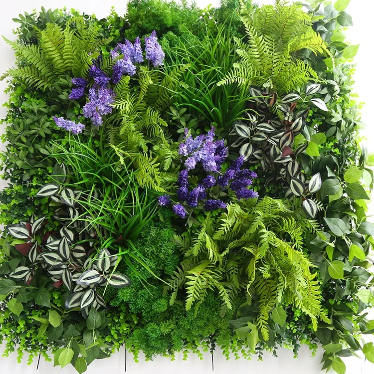 Outdoor Large Wall Panel Aquarium Covering Hanging Ceiling Weed Artificial Plant Green Grass Wall for Decoration