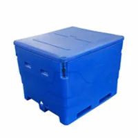 Roto-molded ice box fish bin fish storage ice chest large cooler for fish