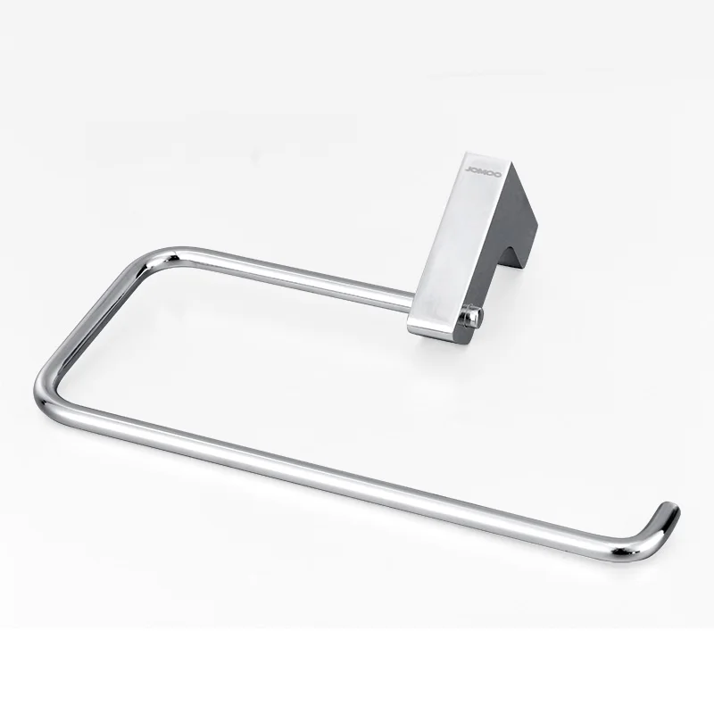 JOMOO Modern Bathroom Accessories Silver Towel Hanger Wall Mounted Zinc Alloy Bath Towel Ring Towel Holder