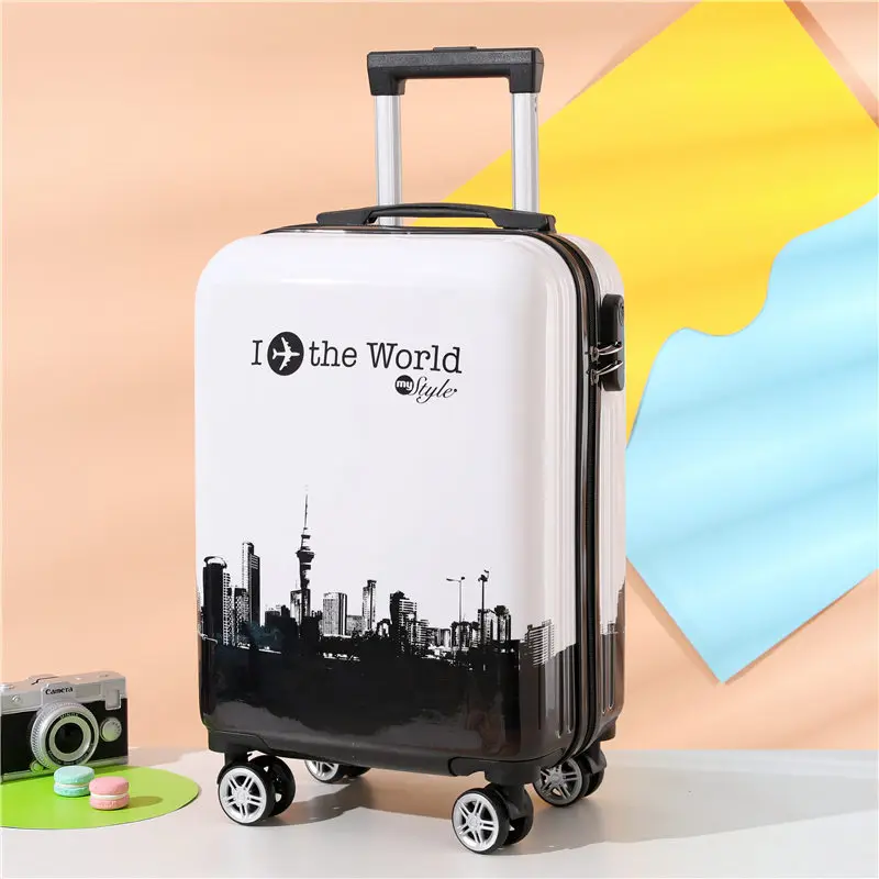 Factory Price Customize Travel Trolley Case Bag with ABS Hardshell Lightweight Carry On Suitcase Luggage set