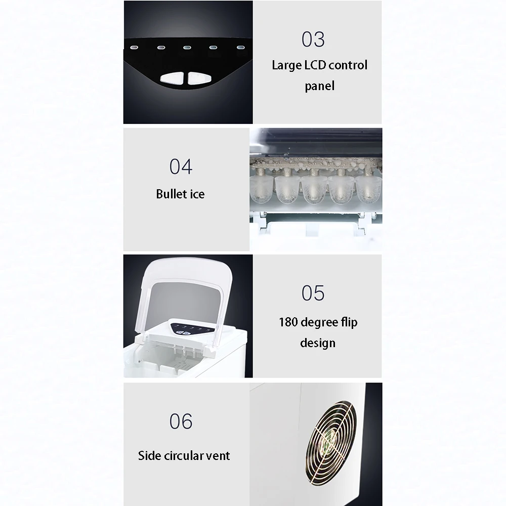 Ice maker commercial Mini full automatic 15kg household small dormitory student