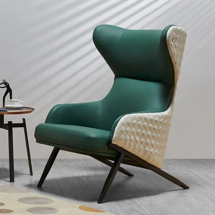 Leisure Tiger Chair Post Modern Leather Armchair Living Room Single Sofa