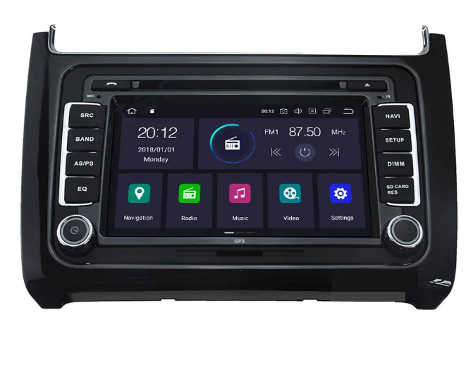 Universal 7 Inch car video 2 Din Touch Screen Car Video Navigation & GPS For VW Polo 2012-2017
