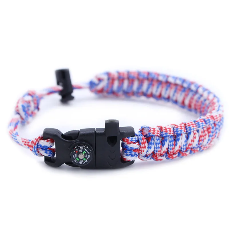 
Durable Adjustable Compass 550 Paracord Water Bottle with Carabiner 