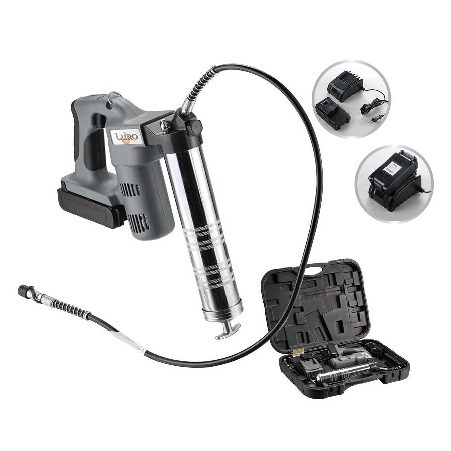 Grease Pump Gun High Pressure Cordless Electric Grease Gun with 18V Li-ion Battery 1500mAh