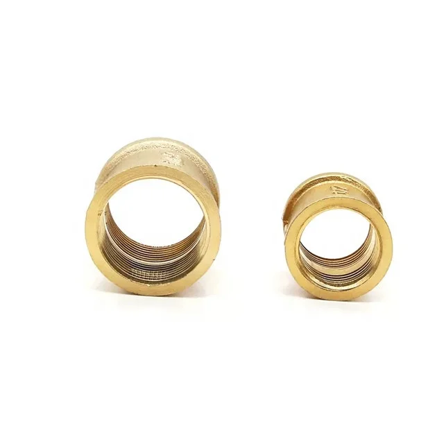 Water Heater Joint Accessories Full Brass Copper Connector Female-Female DN15 DN20 Water Pipe Fitting Copper Valve