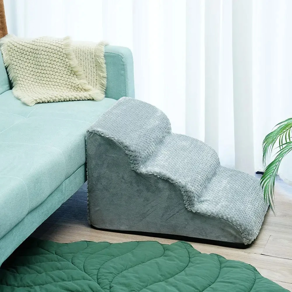 Removable Pet Stairs 3 Steps Staircase Dog Anti-slip Removable Ladder High Couch And Bed dog stairs ramp For Puppy Old Dog