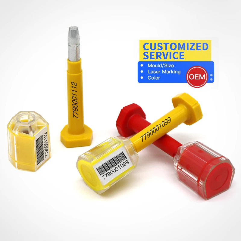 BS011 Customized logo high security container bolt seal heavy duty ABS metal seal container bolt seal