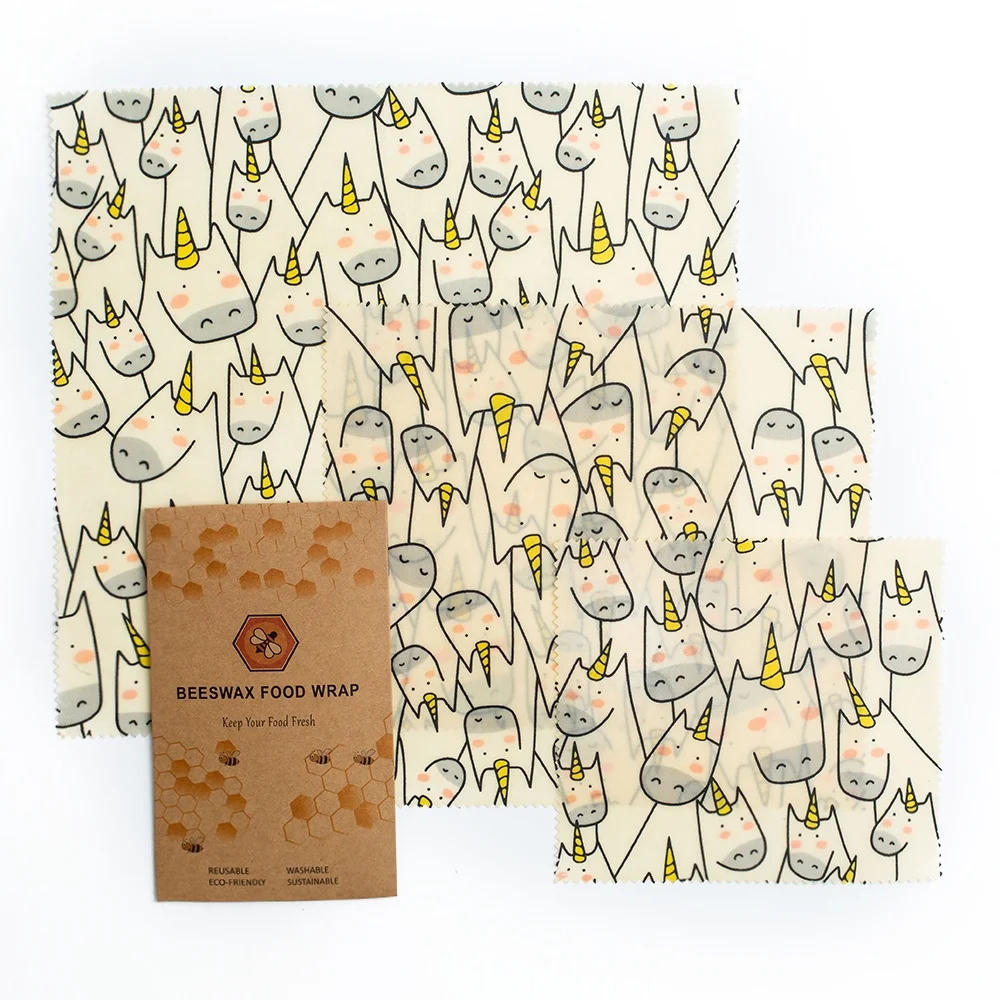 
Eco Friendly Reusable Beeswax Food Wrap Sustainable Zero Waste 