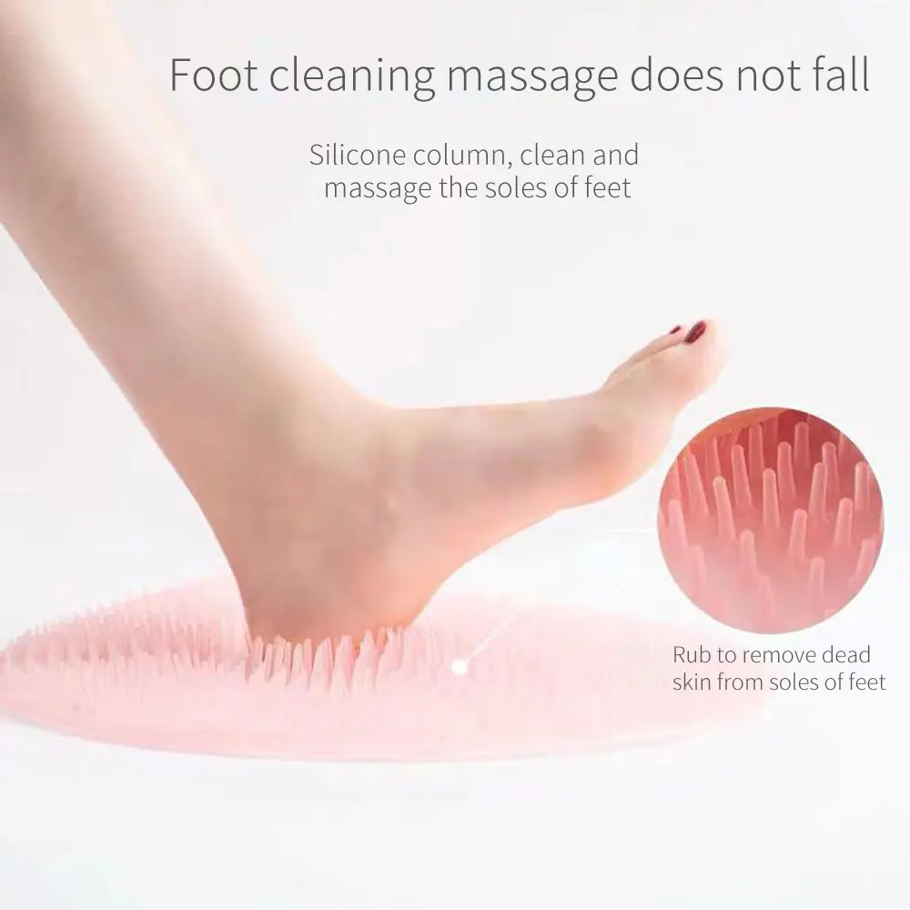 Anti Skid Lazy Bath Massage Pad Bath Shower Back Mat With Silicone Suction Cup Safety Shower