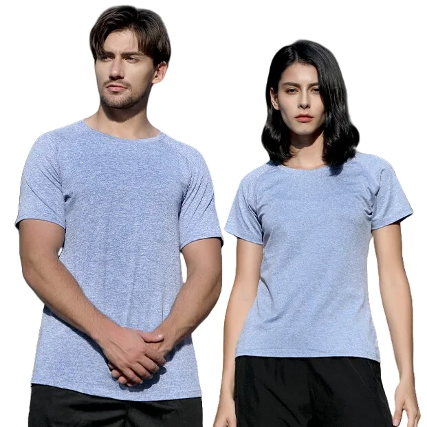 190 GSM Spandex  Polyester Athletic Men Quick Dry Custom Logo Breathable Casual Sportswear Gym Sports T-Shirts