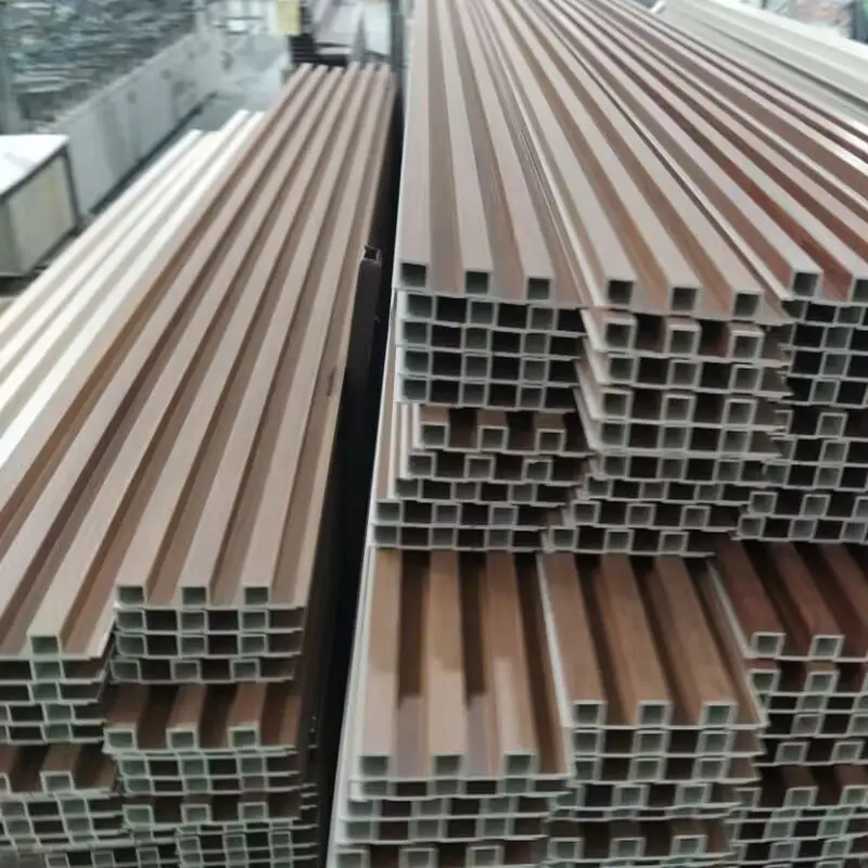 DBDMC Wholesale Low price Household PVC Wall Board Interior Wood Wall Sheet Bamboo Fiber Interior WPC Flute Slat Wall Panels