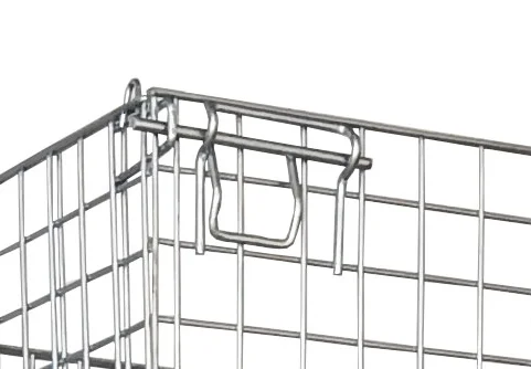 Heavy Foldable wire mesh metal pallet folding warehouse lockable storage Cages wire mesh container