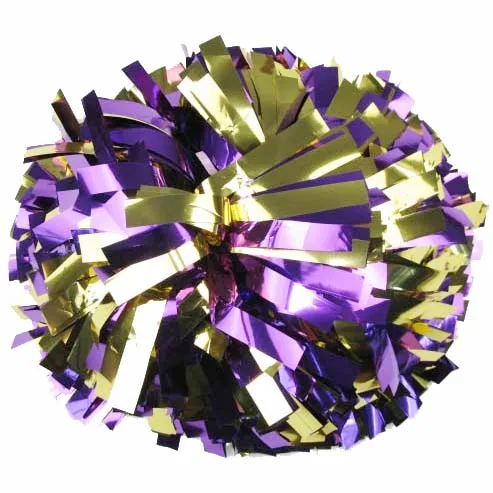 2021 New metallllic cheerleading pom poms for cheerleaders with factory price