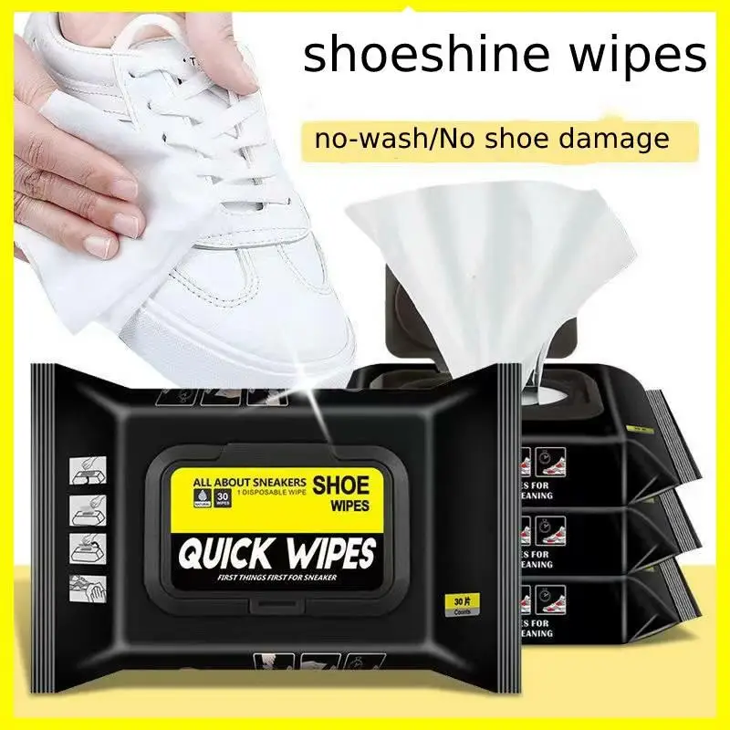 Multi-Purpose Shoe Cleaning Wipes  Magic White - Disposable Wipes for Quick Stain Removal without Water On-the-Go Shine