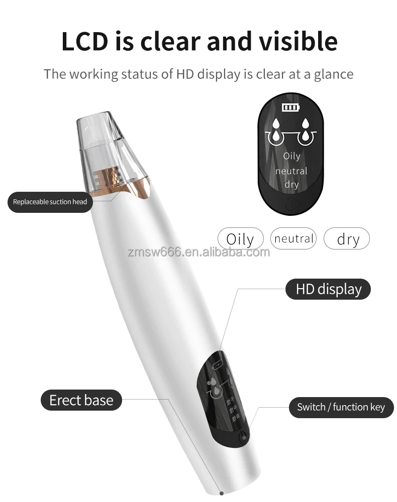 2022 Hot selling home use electronic blackhead remover vacuum pore cleaner facial deep cleansing machine