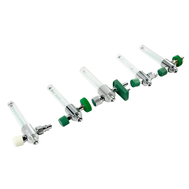 Medical Instrument Wall Type Oxygen Flowmeter With Chemetron /Ohmeda/ Barb Adapter