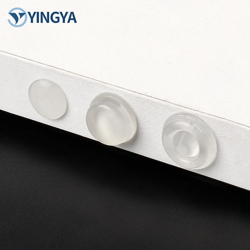 Anti-Collision Non-Slip Self-Adhesive Transparent Glass Gasket Sound-Reducing Soft Glue Pad for Furniture Hardware