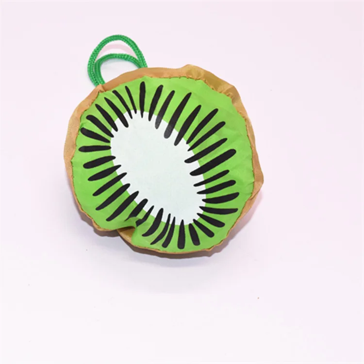 low MOQ custom folding bag into pouch fruit shopping bag brand logo printed promo gift bags banana grape lemon watermelon design